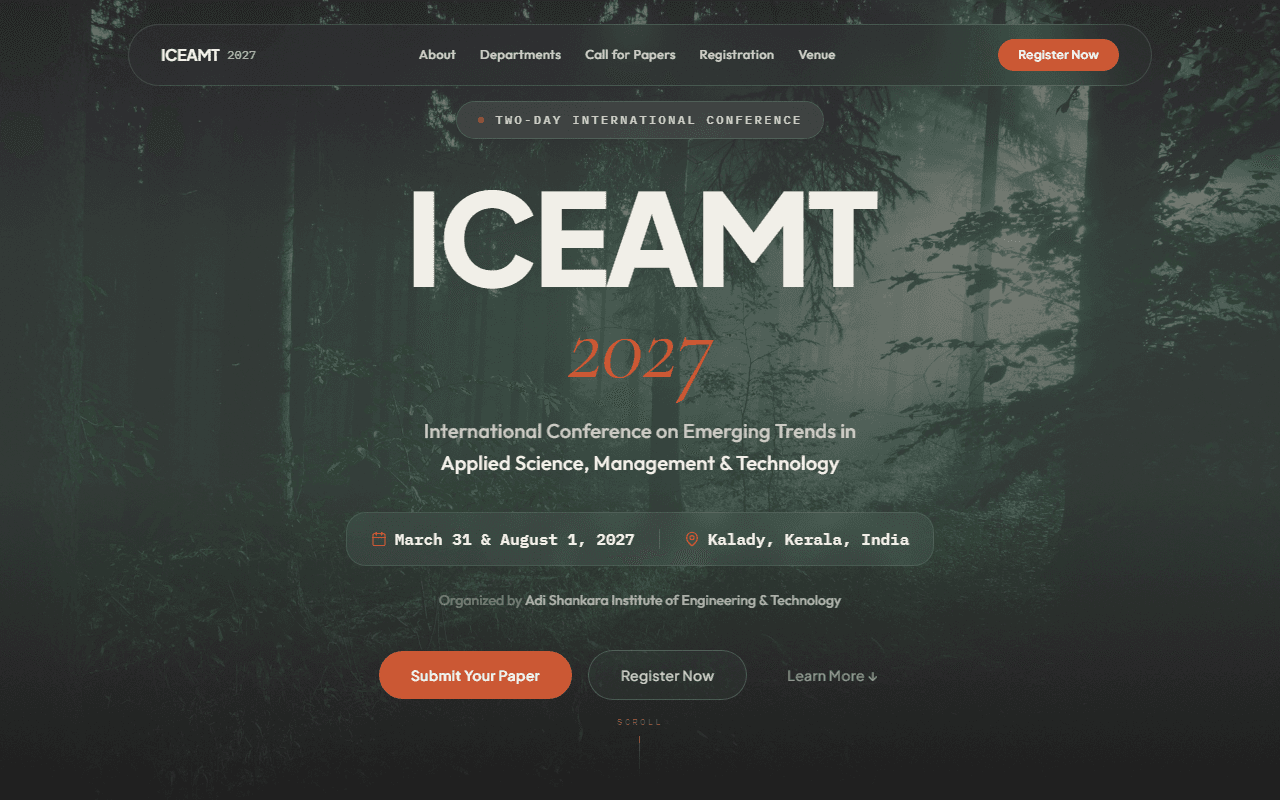 ICEAMT — Conference Website