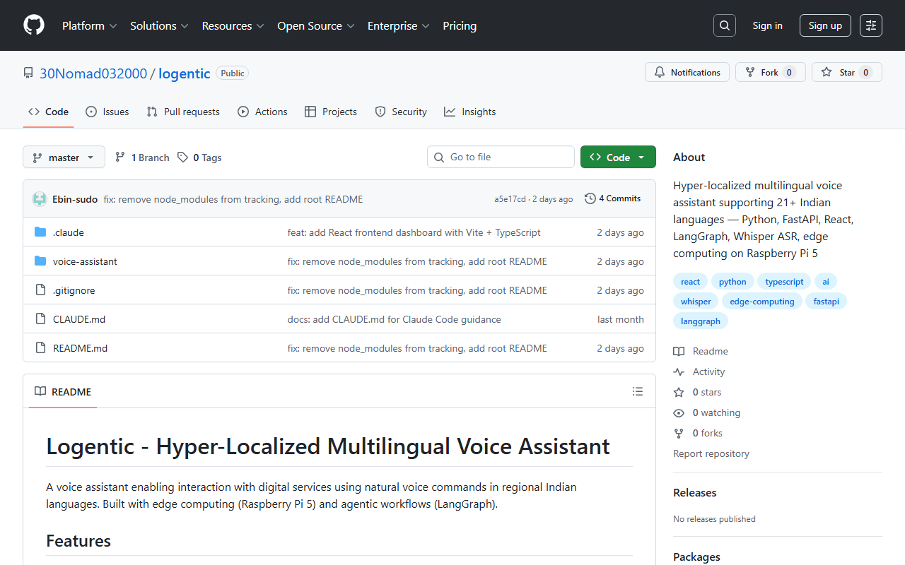 Logentic — Multilingual Voice Assistant