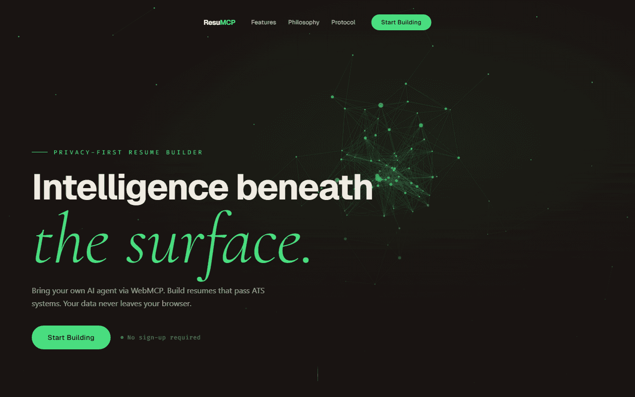 ResuMCP — AI Resume Builder